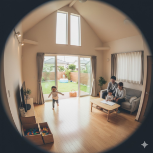 狭い家での子育て