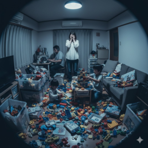 狭い家での子育て