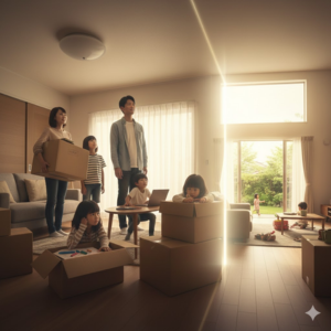 狭い家での子育て