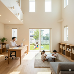 狭い家での子育て