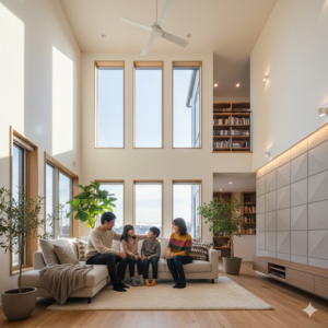 吹き抜け リビング 後悔